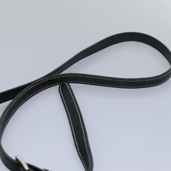 BURBERRY Nova Check Blue Label Shoulder Bag Nylon Black Auth 80167 - Picture 8 of 16